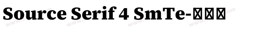 Source Serif 4 SmTe字体转换